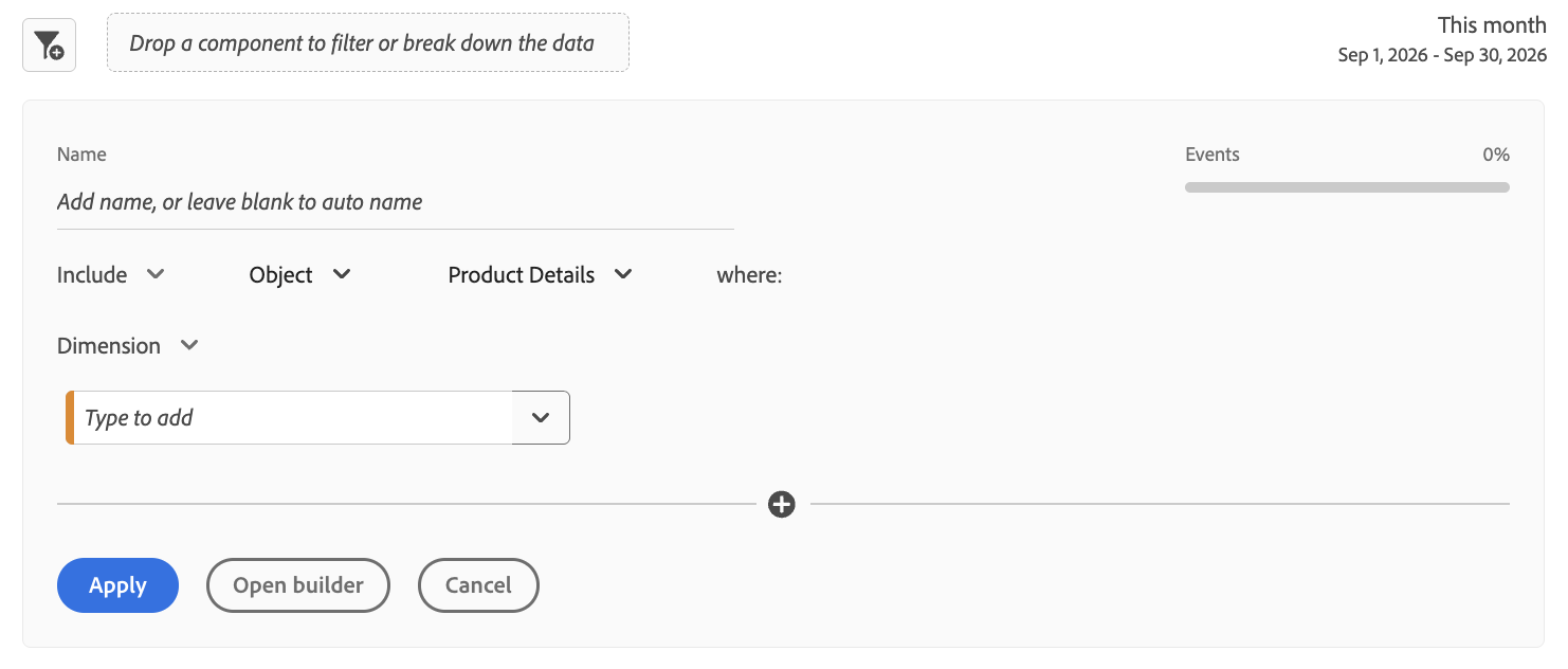 Create a segment with object scope